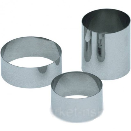 Punching / baking ring diameter 80 * 60 mm stainless