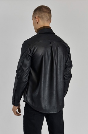 Куртка рубашка из кожи