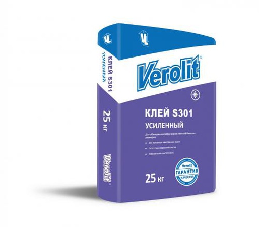 Клей плиточный “Verolit S301 Усиленный” - 25 кг.