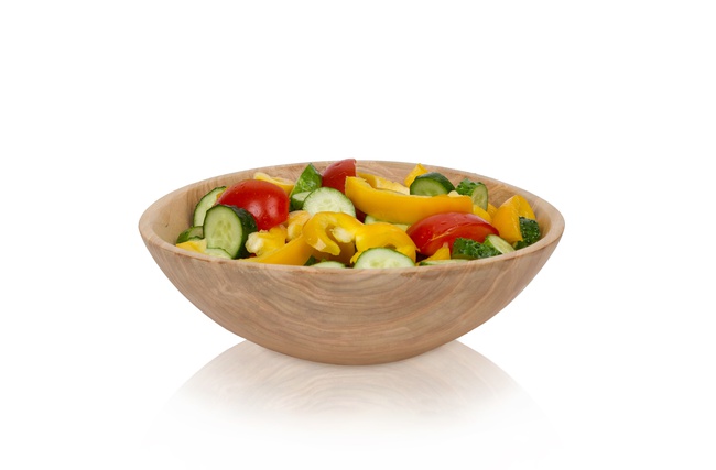 Средний деревянный эко- салатник