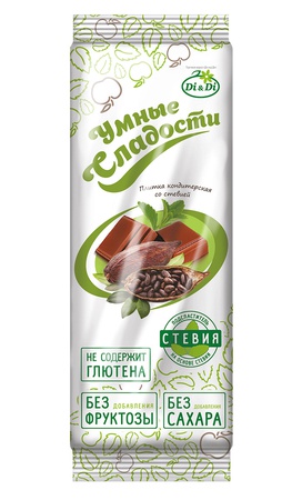 Плитка кондитерская «Умные сладости» с апельсином, с миндалем, с шоколадом, с фундуком  90г