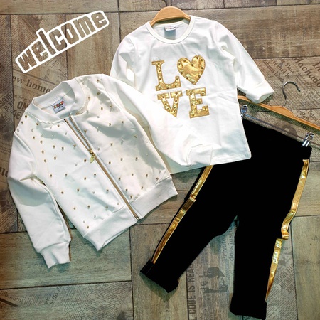 Love boncuklu hırkalı Takım