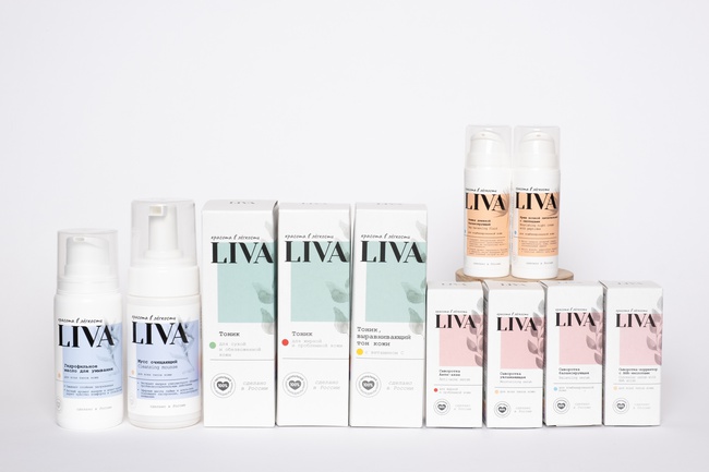 Натуральная косметика LIVA. Линейка домашнего ухода за кожей лица и профессиональная линия для косметологов.