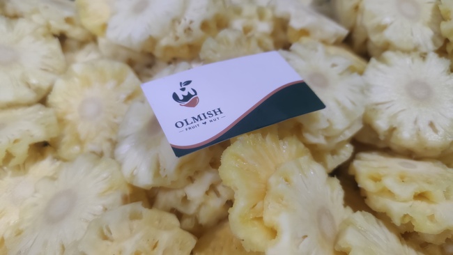 Kurutulmuş Ananas. OLMISH fabrikalarından kurutulmuş meyveler