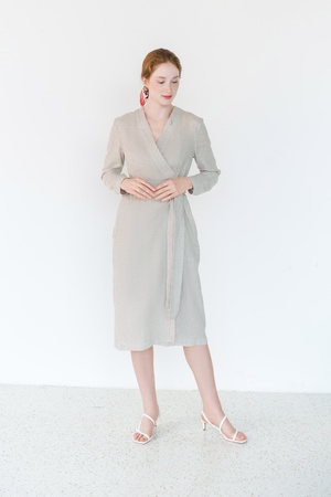 Платье льняное на запах Estella