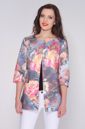 АЛСУ РУКАВ 3/4 Джинса принтованная