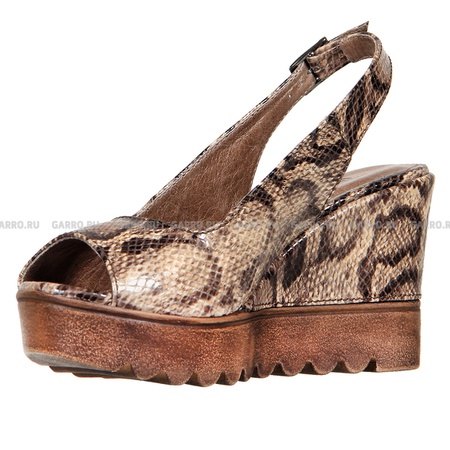 Босоножки 6275 рептилия,натуральная кожа