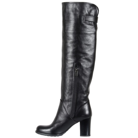 Женские ботфорты, натуральная кожа <G612>