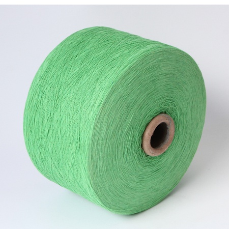 Keshu NE6S / 1 Nm10 قفازات ملونة خضراء معاد تدويرها من القطن والبوليستر 65/35 خيوط مخلوطة للحياكة للمشترين الروس