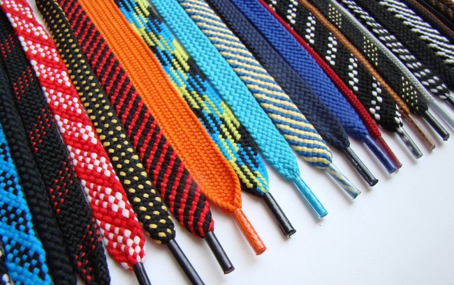 Шнурки и шнуры . Шнурки из п/э нити ,