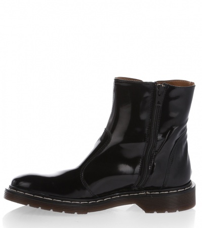 S166 siyah rugan yarım bot