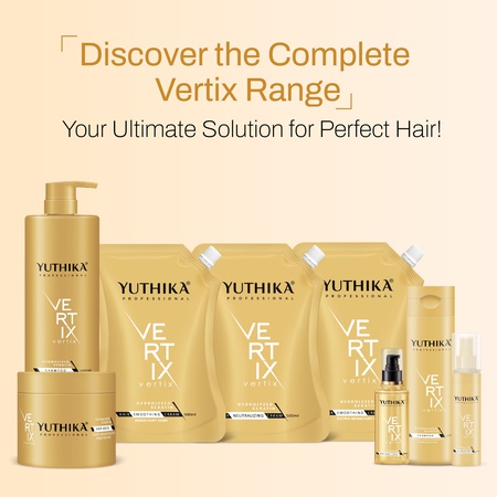 Yuthika Professional Vertix Hydrolyzed Keratin Hair Mask for Women & Men (500ml), Deep Nourishment & Strengthen Dry & Damaged Hair