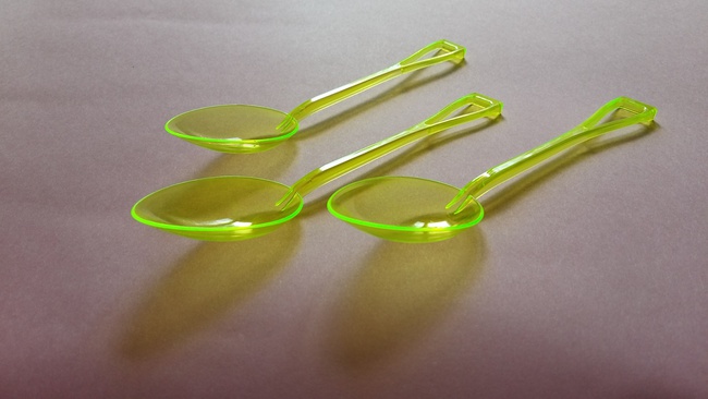 Одноразовая столовая ложка с маркировкой "GornovGroup.ru"