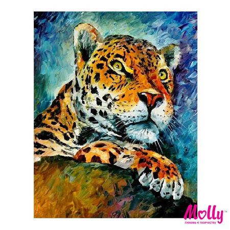 Картина по номерам Афремов. Леопард