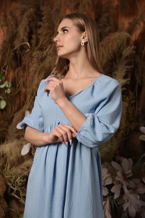 Платье: Льняной Париж