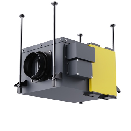 Galvanized Steel Commercial Kitchen Hood Inline DuctExhaust Fan One-Way Fresh Air Ceiling Extractor