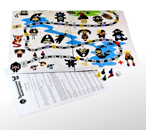 Настольная игра - ходилка «Приключения монстрика»