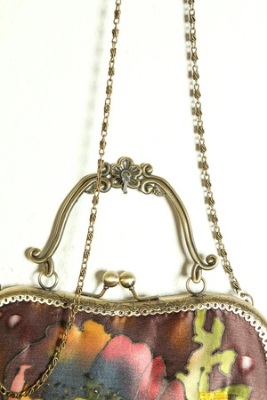 Сумка из натурального шелка ручной работы