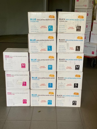 Waly plastic - нитровиниловые одноразовые перчатки