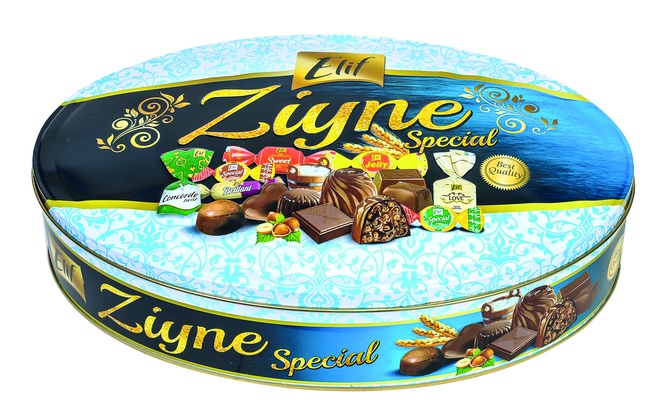 Шоколадные конфеты в ж/б упаковке