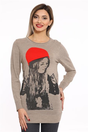 ЖЕНСКИЙ ВЯЗАННЫЙ СВИТЕР