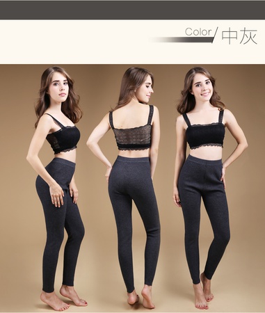 Осенние и зимние мужские толстые шерстяные брюки, женские теплые кашемировые брюки с высокой талией, нижние брюки из чистой шерсти