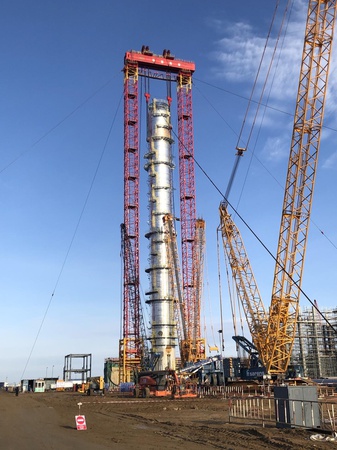 Колонна разделения пропилена