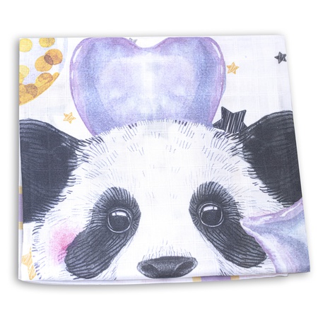 100% Organic Cotton Muslin Swaddle GOTS Certified