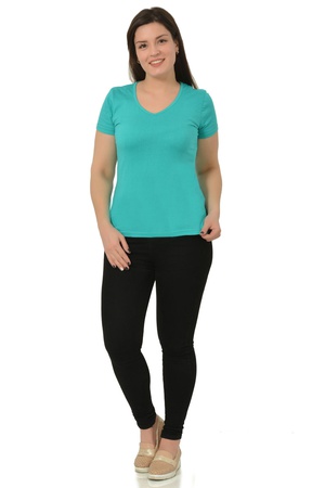 Футболка женская однотонная