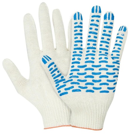 Рабочие Перчатки хб с ПВХ напыление оптом напрямую от фабрики по лучшим ценам