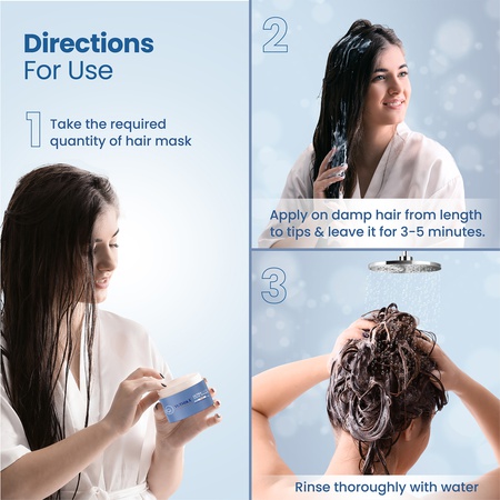 Yuthika Hair Mask for Dry, Frizzy & Damaged Hair, Deep Conditioning, Smoothing, Premium Hair Mask, All Hair Types, Available in 150 & 500 ml