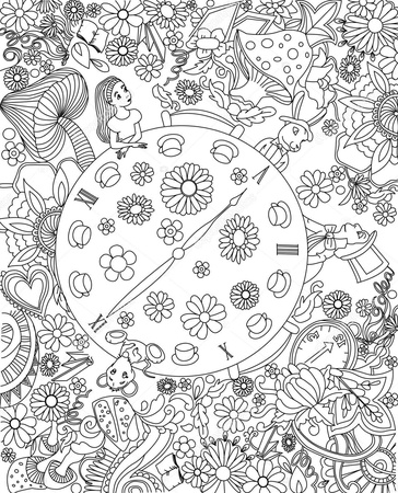 Children's coloring - posters. Dimensions А2 × 3 594 × 1261 mm, А0 841 × 1189 mm.