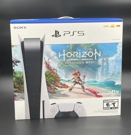 Sony PS5 Blu-Ray Edition Console Horizon Forbidden West Bundle - White