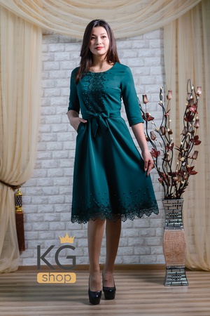 Платье с жемчугами "Джинни"