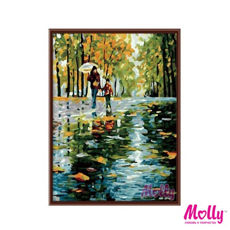 Картина по номерам Под дождем