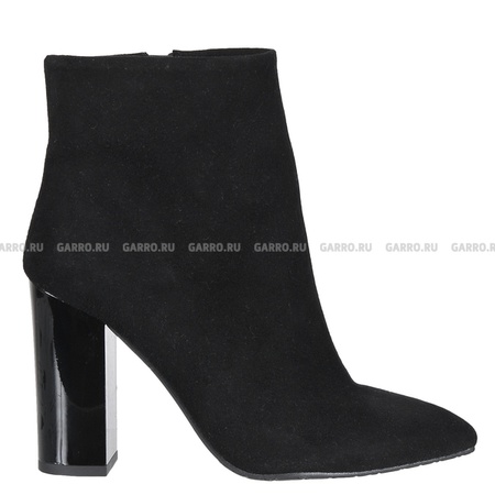 Yarım bot 7041 siyah, doğal süet, bisiklet