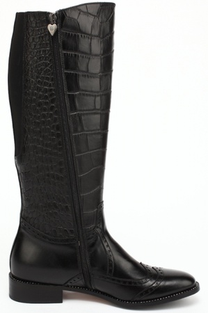 حذاء أسود بسحابين (eurozima) S092