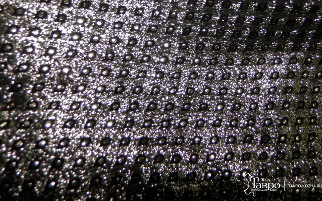 Замша с принтом, "Просо серебристое"