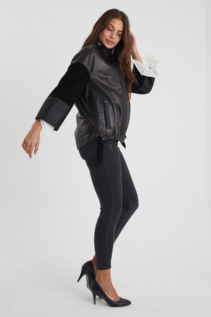 Leather jacket for women - Relaxed Fit