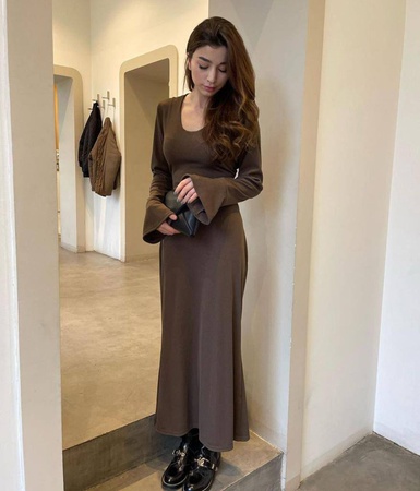 Платье женское базовое из лапши