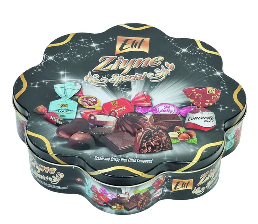Шоколадные конфеты в ж/б упаковке