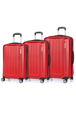 Polo&Sky Spring 3'lü Valiz Seti Kırmızı