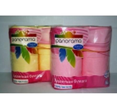 Туалетная бумага "Панорама Классик" цветная