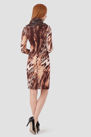 211-5577 elbise kahverengi kaplan