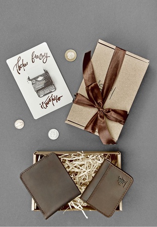 Мужской подарочный набор кожаных аксессуаров Бангкок