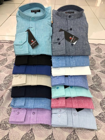 Рубашки лён/хлопок E18