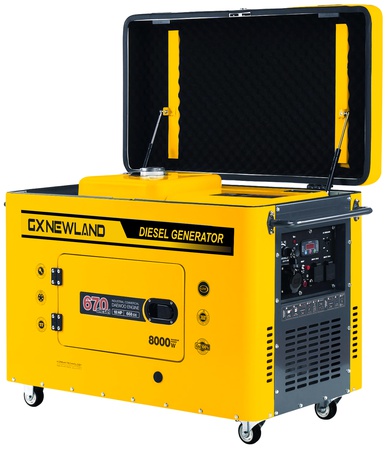 Бытовой двухцилиндровый трехфазный дизельный генератор