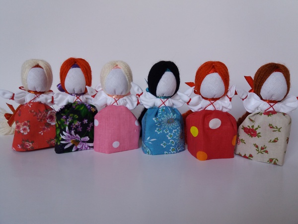 Handmade. Женский оберег "На счастье" Кукла-мотанка. Подарок.