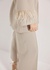 Beige Knitted Kimono Suit