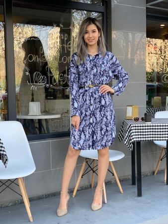 Платье змеиный принт